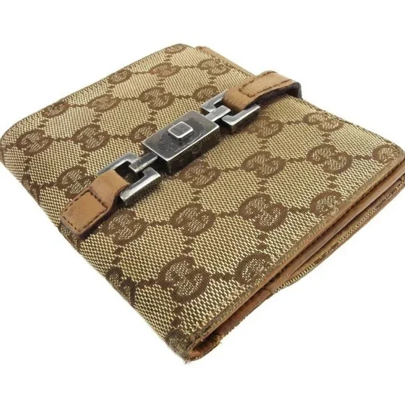GUCCI Bifold Wallet Brown Women Authentic secondhand - Picture 2 of 9